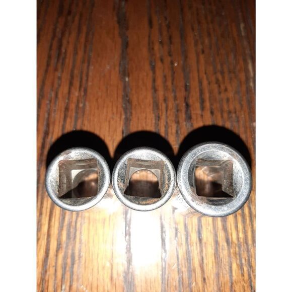 Lot 3 Vintage Craftsman Sears 14mm, 16mm, 19mm G Series Sockets 12pt 1/2" Made U - Picture 6 of 7